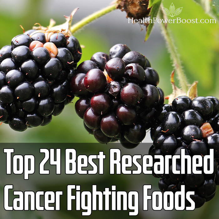 Top 24 Best Researched Cancer Fighting Foods